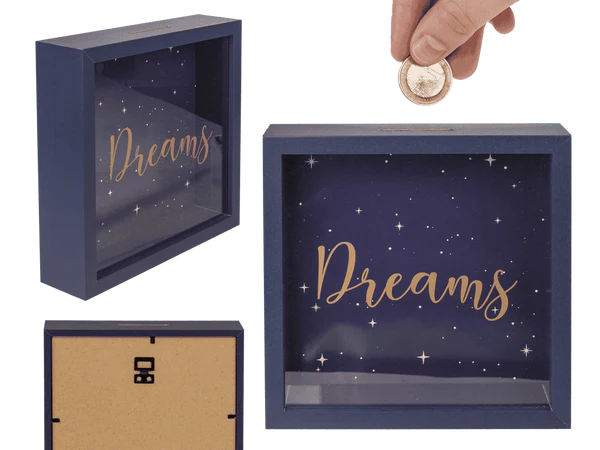 Holz-Spardose, Dreams,
