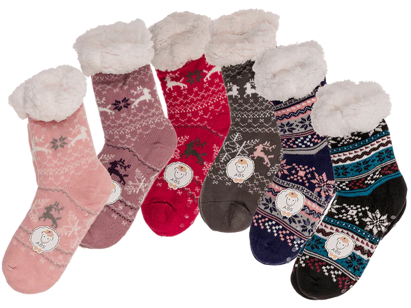 [OOTB-02/30561] Damen-Hüttensocken, Rentier und Eisblume,