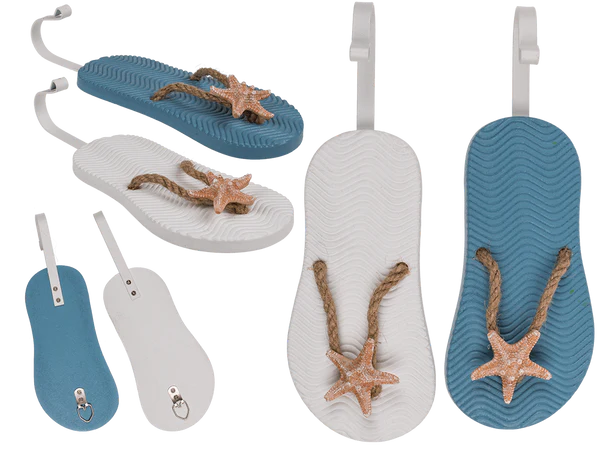 Holz-Garderobenhaken, Flip Flop,