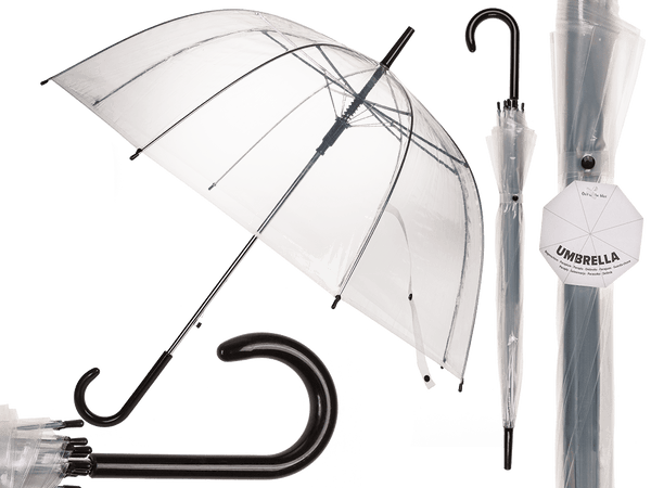[OOTB-61/1812] Kuppel-Regenschirm, Transparent,