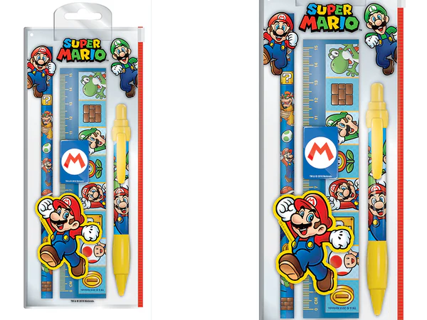 [OOTB-29/2704] Schreib-Set, Super Mario Charakters,