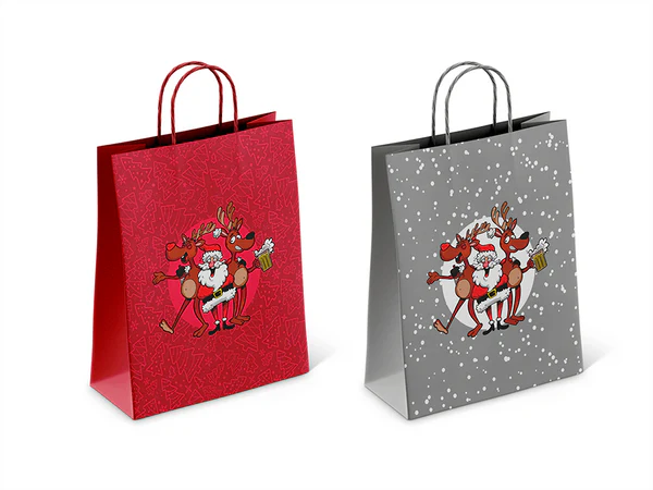 [OOTB-960198] Papier-Geschenktüte, Crazy Santa,