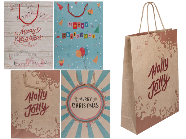 [OOTB-960464] Papier-Geschenktüte, Retro Christmas,