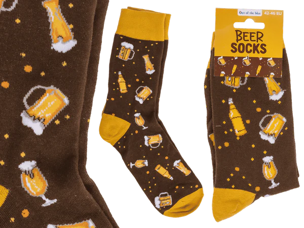 Socken, Bier, 2 Größen sortiert,