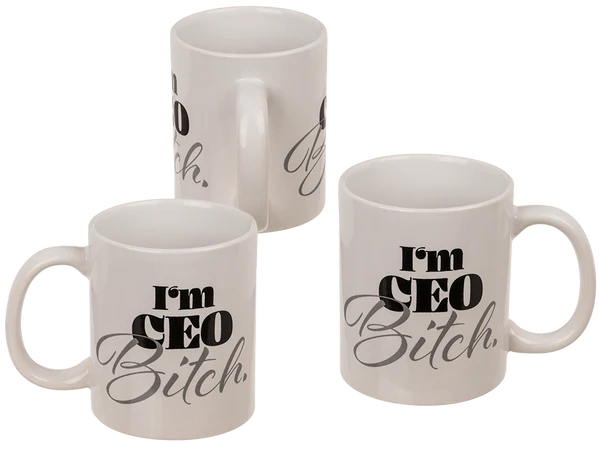 Becher, Ceo Bitch, Steingut,