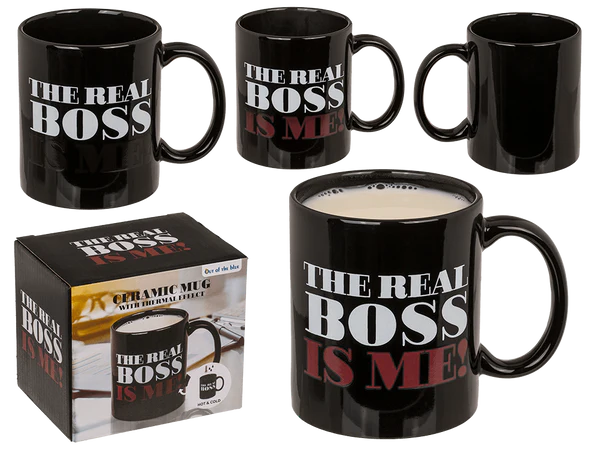 Becher, The Real Boss, Steingut, Thermoeffekt,