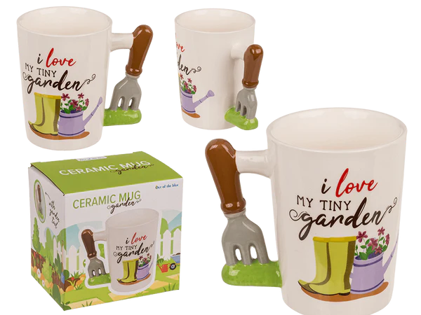 [OOTB-78/8422] Becher, Tiny Garden, Steingut,