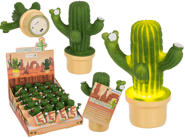 [OOTB-57/1267] LED Stimmungsleuchte, Kaktus. 8 x 12 cm,
