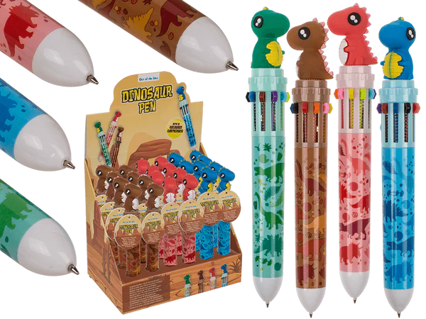 Kugelschreiber mit 10-farbigen Minen,