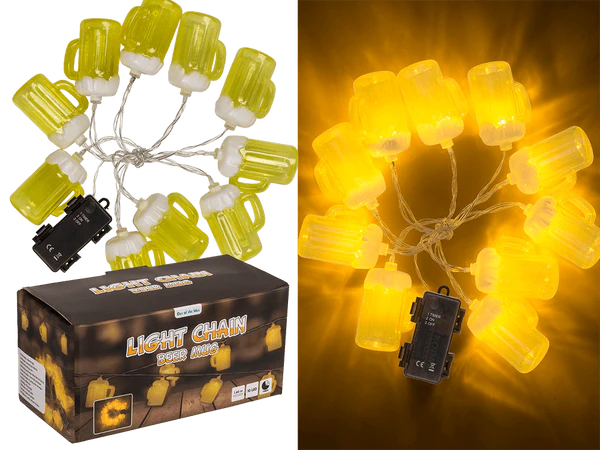 [OOTB-57/8108] Lichterkette, Bierkrug, mit 10 LED,