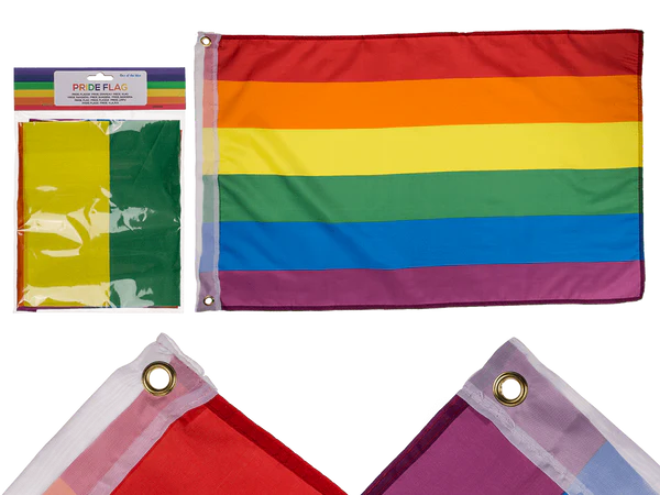 [OOTB-61/1817] Flagge  mit Metallösen, Pride,