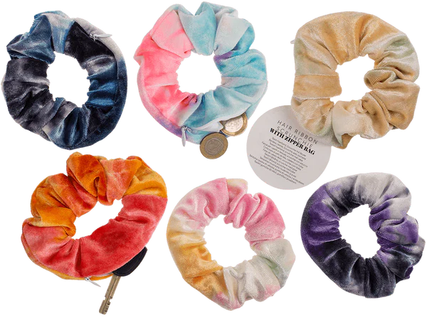 [OOTB-76/0437] Textil-Haarband, Scrunchie mit Beutel,