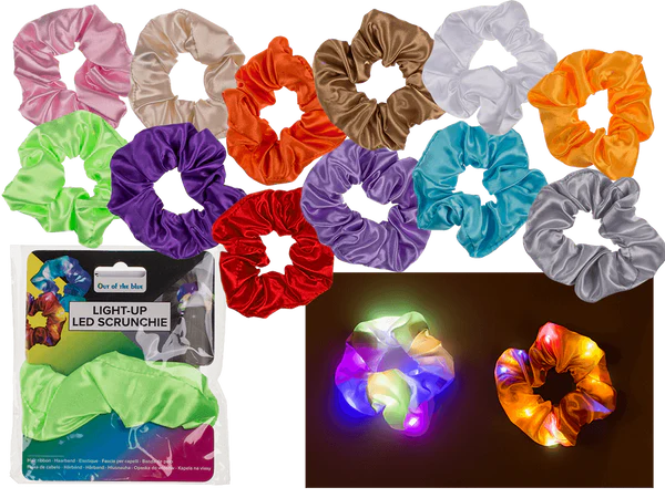 Textil-Haarband, Scrunchie mit LED,