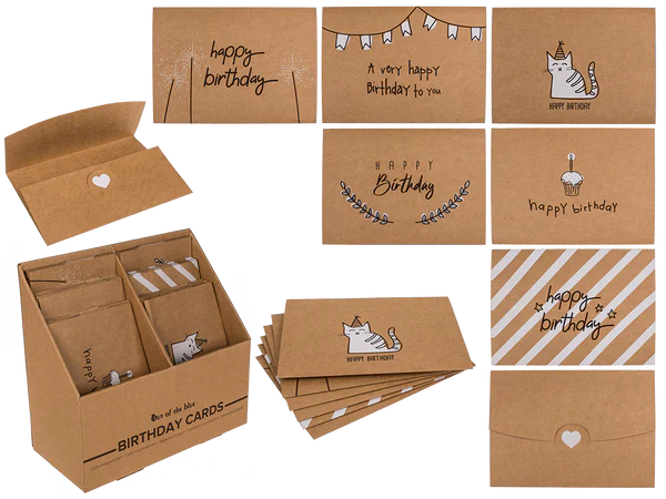 [OOTB-180790] Kraftpapier Geschenkkarte 2 in 1,