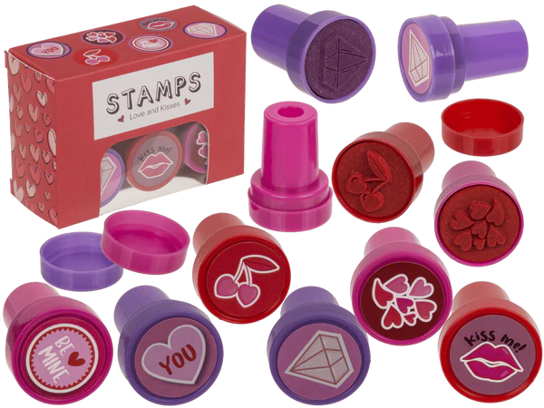 [OOTB-29/2765] Stempel, Herzen und Küsse, 2,5 cm,
