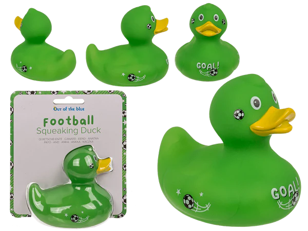 [OOTB-20/1108] Fußball Quietsche-Ente, ca. 10 cm,