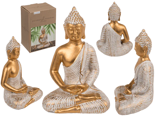 Deko-Figur, Buddha, ca. 11 x 9 x 16,5 cm,