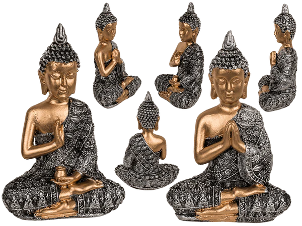 Deko-Figur, Buddha, ca. 8,5 x 5 x 13 cm,