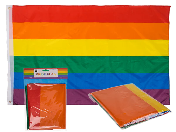 [OOTB-02/1415] Flagge  mit Metallösen, Pride,