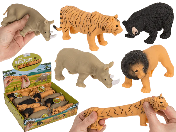 [OOTB-59/2215] Stretch-Wildtiere, 13 cm,