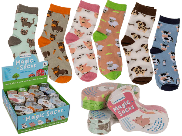 Magische Kindersocken, Farmtiere, 1 Paar,