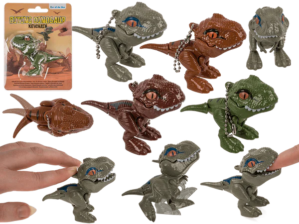 Metall-Schlüsselanhänger, Dinosaurier,