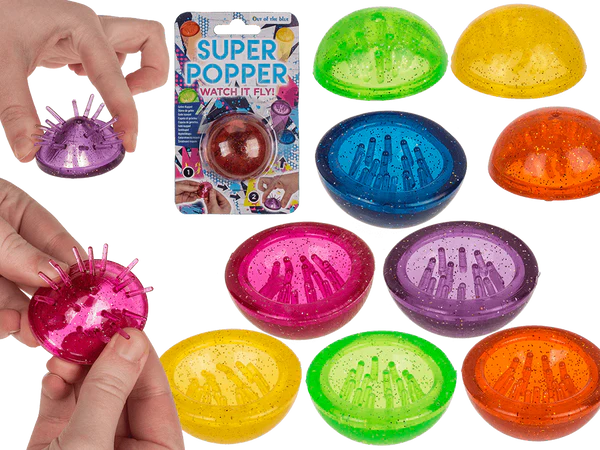 [OOTB-12/0803] Super Popper, Jelly Kuppel, mit Glitter-Effekt,