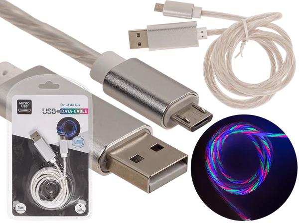 [OOTB-57/9236] USB-Schnellladekabel für Micro-USB, mit LED,