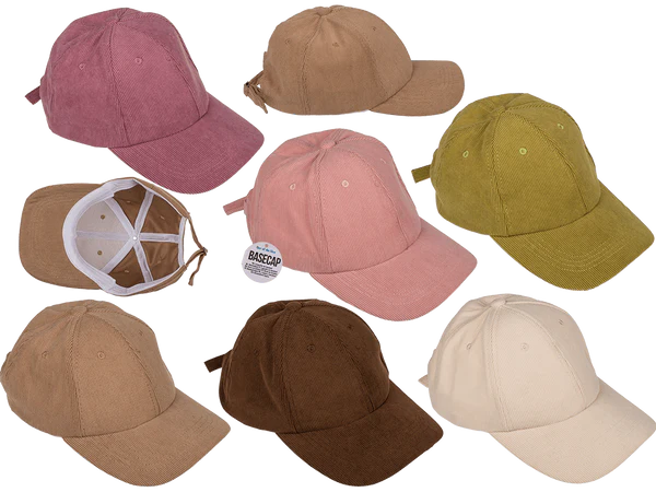 [OOTB-02/4039] Cord-Basecap, 6-farbig sortiert,