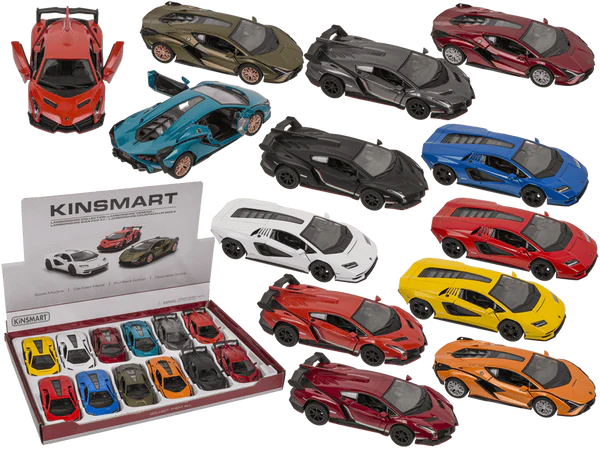 Metall-Modellauto mit Rückziehmotor, Lamborghini,
