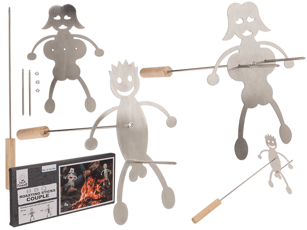 Grillspieß, Pärchen, 2er-Set, 20 cm,