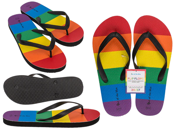 [OOTB-10/5540] Flip Flops, Rainbow, Pride, Größe 36/37