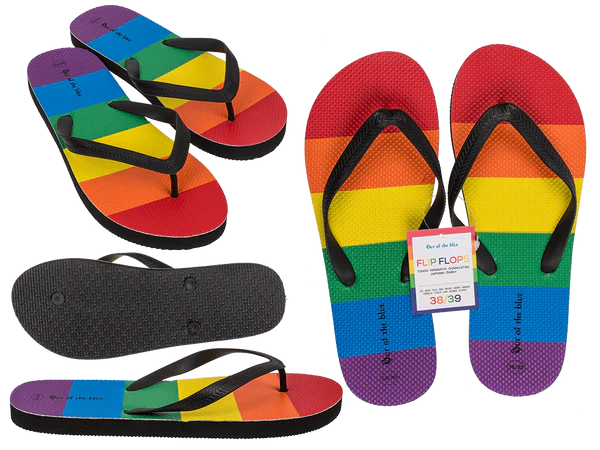 Flip Flops, Rainbow, Pride, Größe 38/39