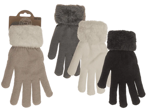 [OOTB-02/3139] Kuschel-Handschuhe, Unifarben,