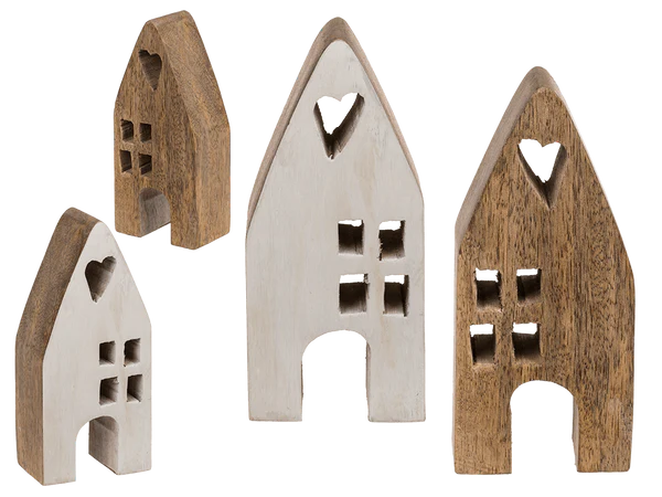 [OOTB-144481] Deko-Holz-Haus, 7 x 4 x 15 cm,