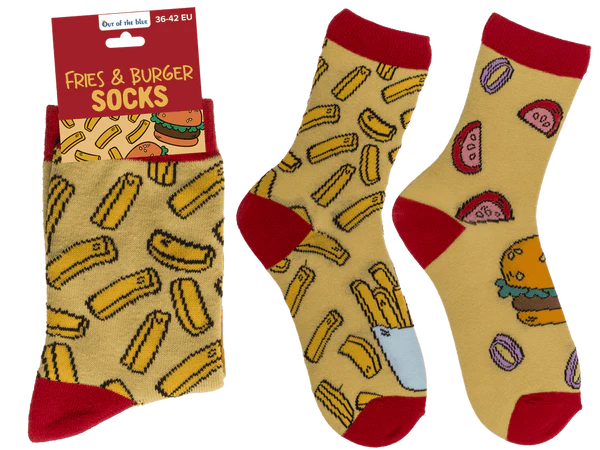 [OOTB-02/1434] Socken, Pommes & Burger, Größe 36-42,