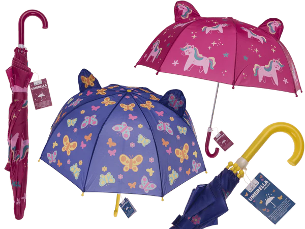 [OOTB-61/1824] 3D-Kinder-Regenschirm, D: ca. 70 cm,