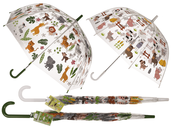 [OOTB-61/1825] Transparenter Kinder-Regenschirm, D: 72cm,