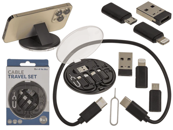 [OOTB-57/9267] Kabel-Reise-Set, Adapter: USB C auf USB, Lightning