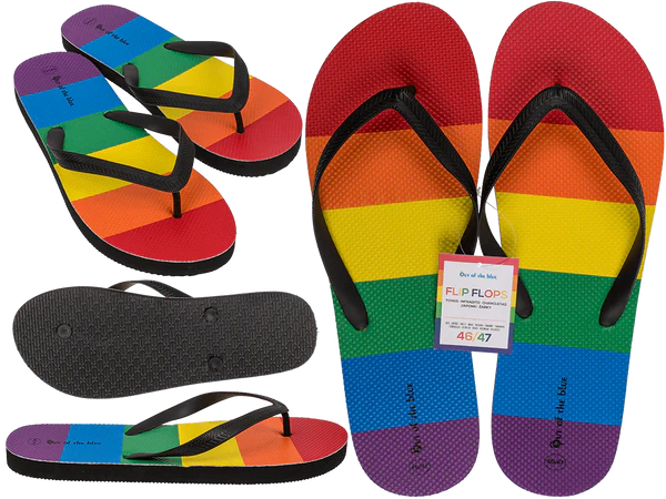 Flip Flops, Rainbow, Pride, Größe 46/47