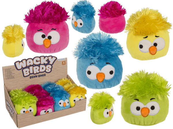 [OOTB-62/6167] Verrückter Plüsch-Vogel, Bean Bags, 11 cm,