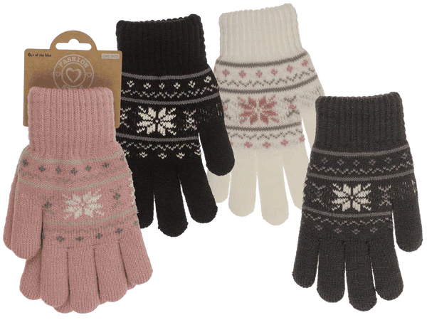 [OOTB-02/2964] Kuschel-Handschuhe, Eisblume,