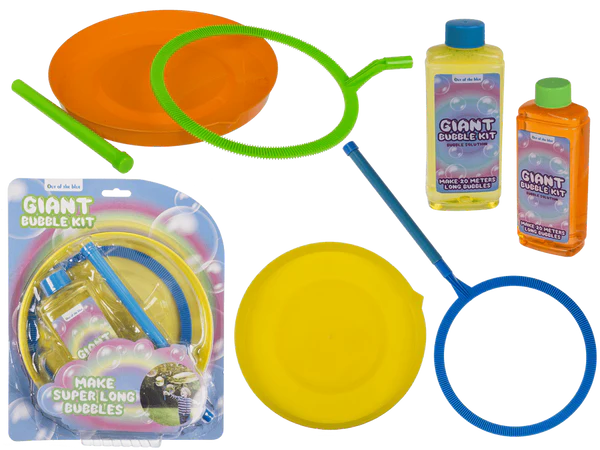 Riesenseifenblasen-Set, inkl. 250 ml Seifenlauge,