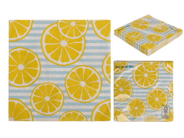 Papier-Servietten, Lemons,