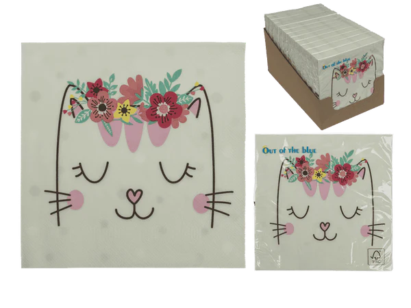 [OOTB-145325] Papier-Servietten, Dreaming Cat,