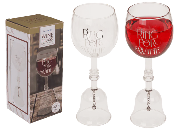 [OOTB-78/7949] Weinglas-Tischglocke, Ring For Wine, 22 cm,
