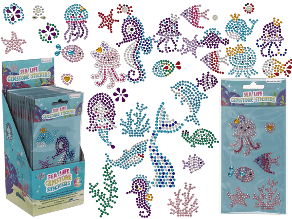 Edelsteinaufkleber, Sealife Kollektion,