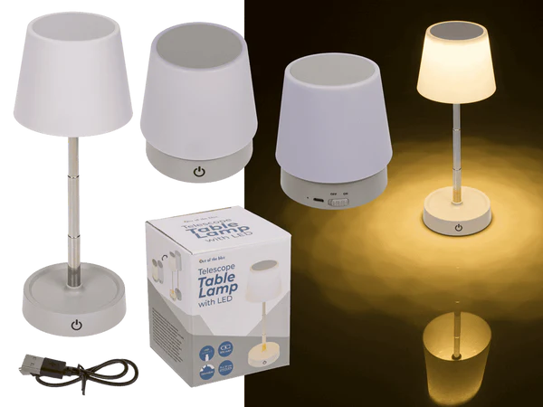 [OOTB-220233] Teleskop-Tischleuchte mit LED, dimmbar,