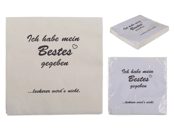 [OOTB-145317] Papier-Servietten, leckerer wird's nicht,