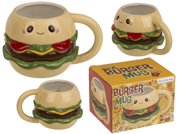 Becher, Kawaii Burger, aus Dolomit,